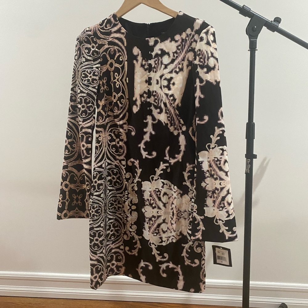 Manette Lepore Black dress with beige details size 0